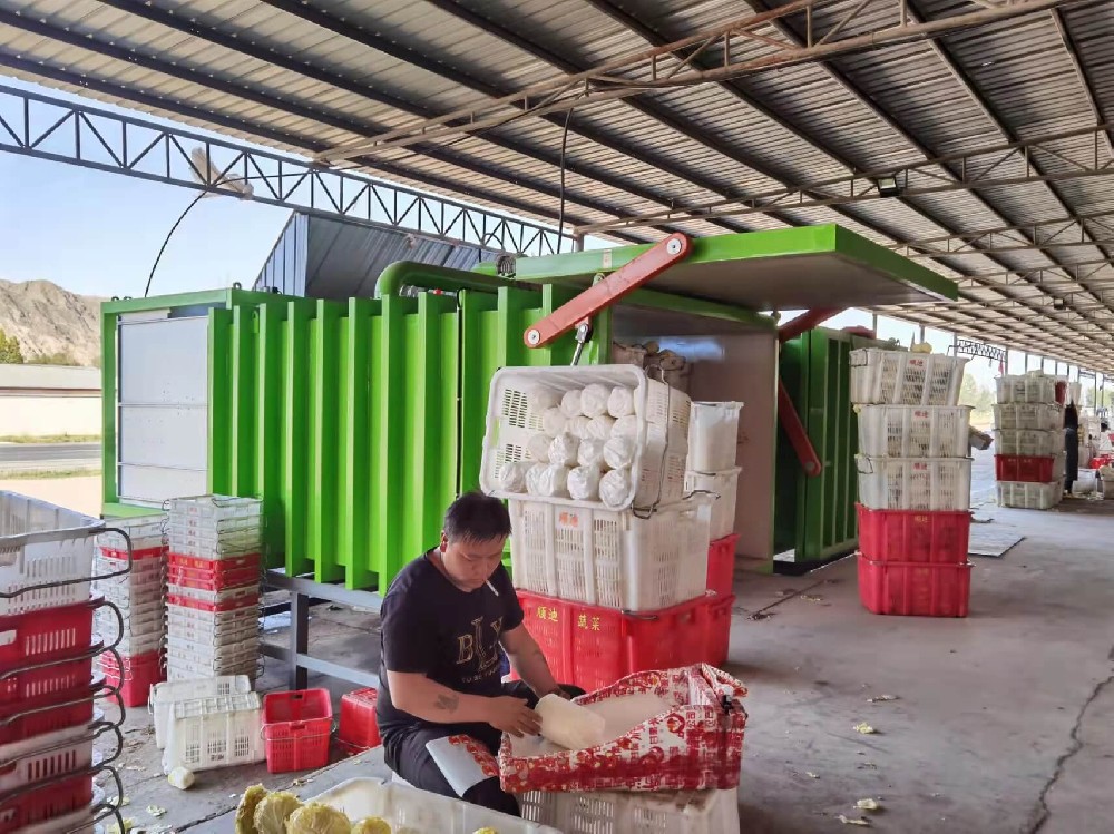 永昌、金昌、武威、張掖中國娃娃基地，百分之八十的高端客戶在用我們的真空預冷機，這里的娃娃菜發(fā)往全國各地。