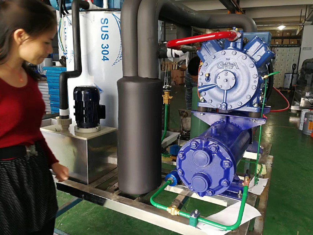 2套客戶定制型日產(chǎn)量3噸海水制冰機(jī)即將進(jìn)入調(diào)試階段。